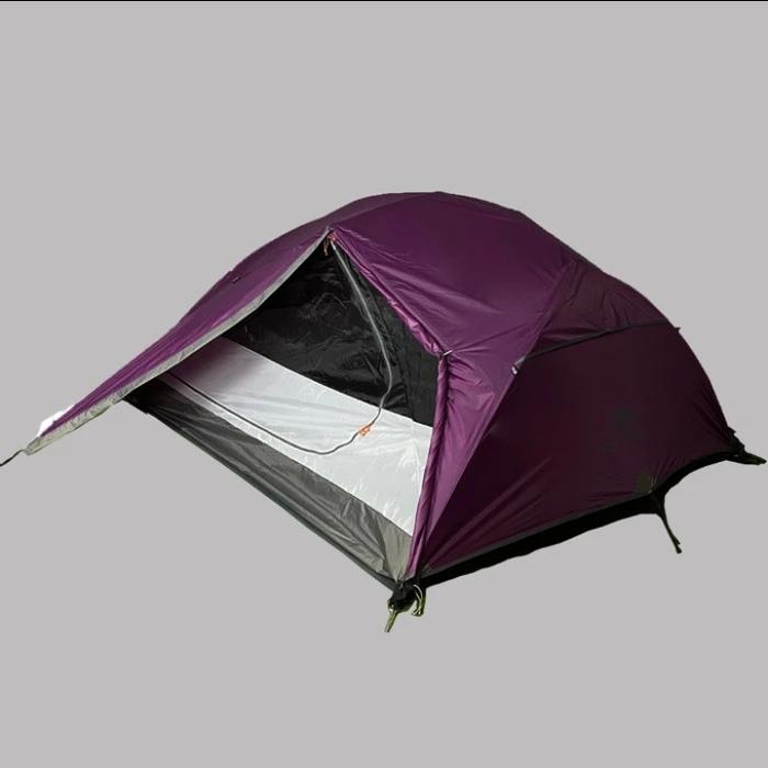 Gambar tenda camping double layer 4 orang frame aloy Bigadventure Tambora 4 - Ungu dari suRXvive Outdoor undefined Tokopedia