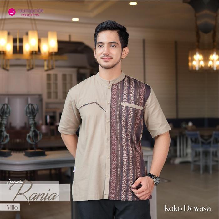 Gambar Sarimbit RANIA RAUNA MILO 2025 Baju Muslimah Kemeja Family Couple Seragam Lebaran - KOKO AYAH, S/10 dari Toko Inayya undefined Tokopedia