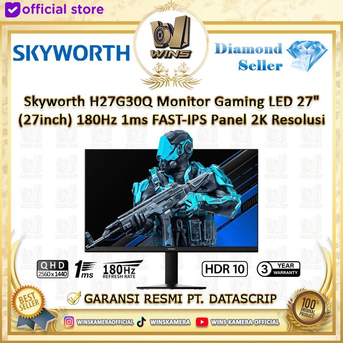 Gambar Skyworth F27G4Q Monitor Gaming LED 27" (27inch) 165Hz FAST-IPS Panel 2K Resolusi - H27G30Q, Bubble Wrap dari WINS OFFICIAL STORE undefined Tokopedia