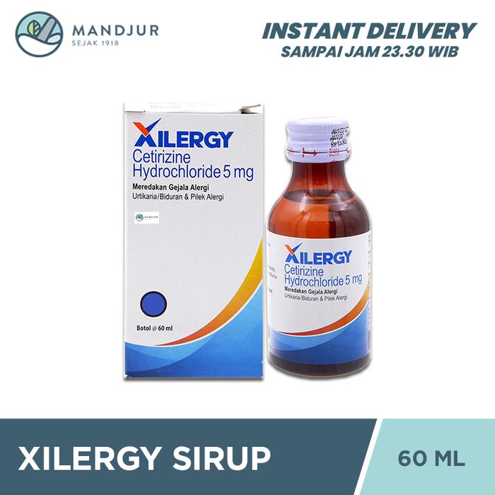 Gambar Xilergy Sirup 60 mL - Obat Alergi Biduran dan Pilek dari Apotekmandjurofficial undefined Tokopedia
