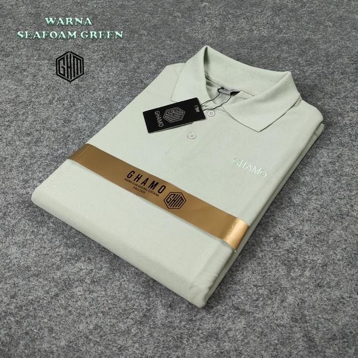 Jual kaos kemeja kerah polo pria lengan pendek size standar M L XL