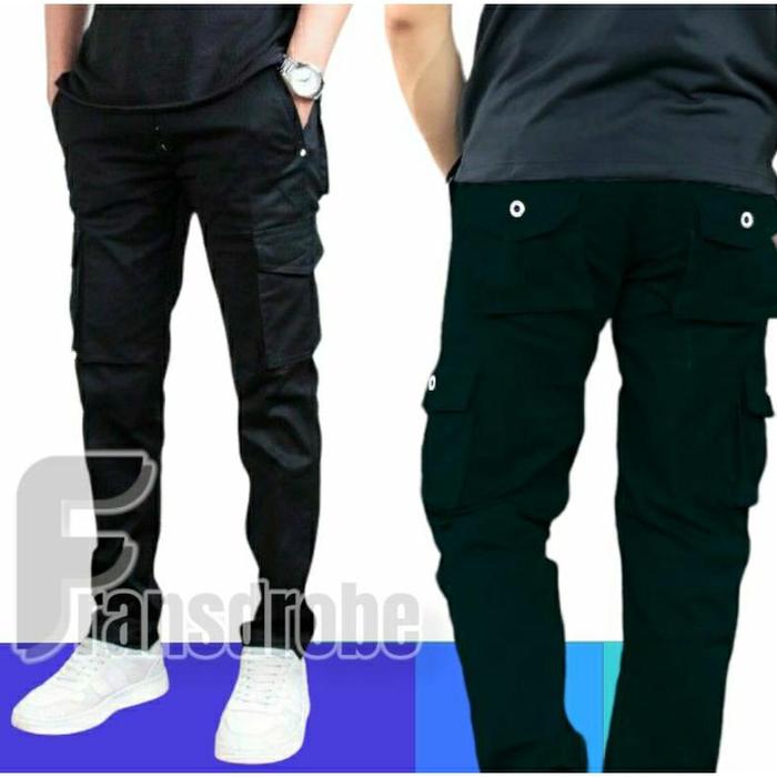 Gambar Celana Panjang Pria Celana Kempol Panjang Cowok Ukuran 27-33 - Hitam, 27 dari Rianq Toko undefined Tokopedia