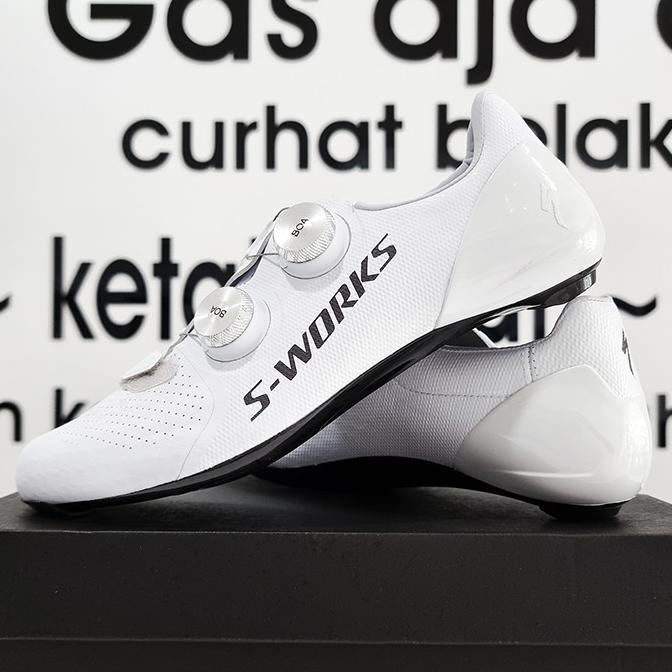 Gambar Sepatu Cleat Sepeda S-Works 7 Road Shoes - White - 38 dari tasva motor undefined Tokopedia