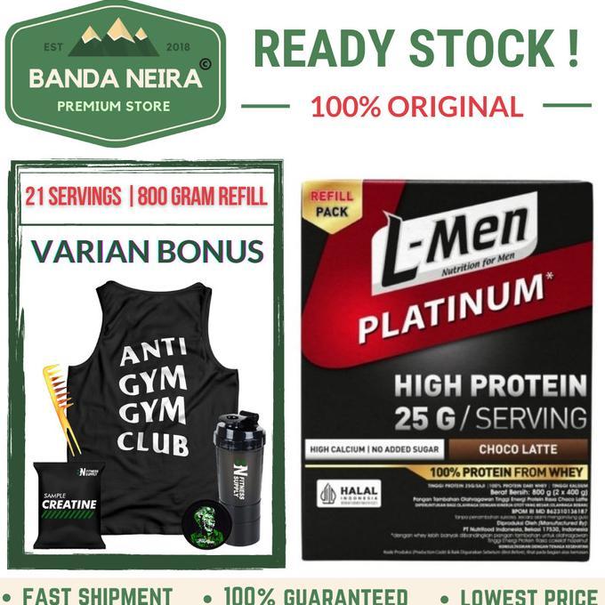 Gambar Terlaris L-Men Lmen L Men Platinum Whey Protein - 21 SERV REFILL, CHOCO LATTE dari Retro Chic's undefined Tokopedia