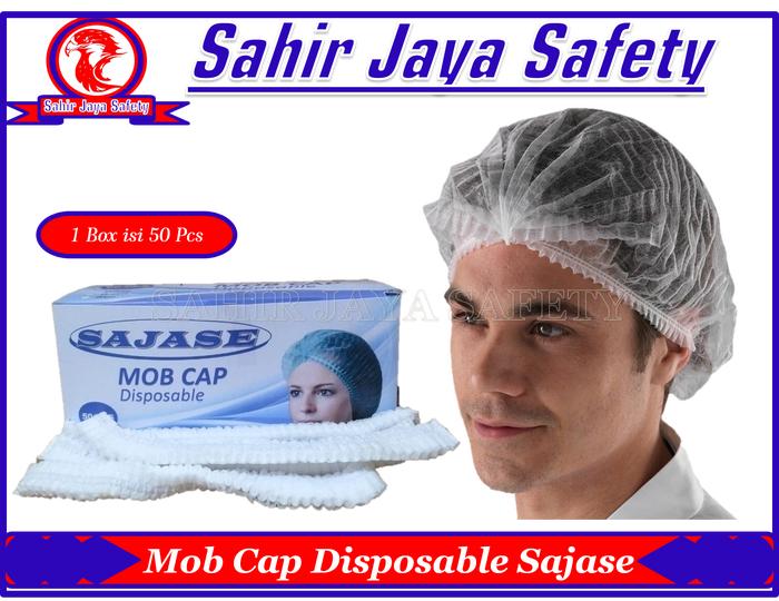 Gambar Hairnet Medis Hair cap Disposable Nurse Cap Medis Mob Cap SAJASE 1 Box isi 50 Pcs - Putih, Box Sajase dari Sahir Jaya Safety undefined Tokopedia