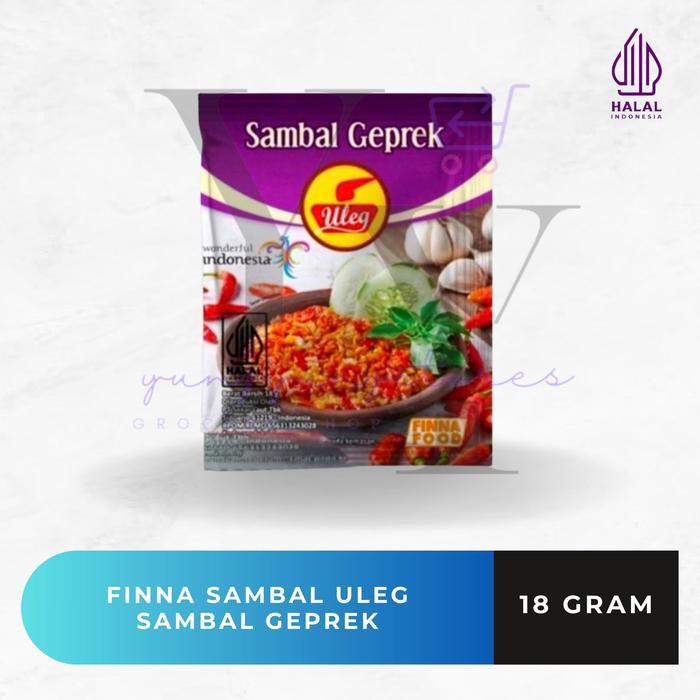 Gambar [SATUAN] Finna Sambal Uleg Terasi / Bawang / Teri / Geprek / Pedas / Rendang / Ijo / Rawit / Kemiri / Udang / Kecombrang Sachet 18 gram - Sambal Terasi dari Yungyungstores undefined 5 Tokopedia