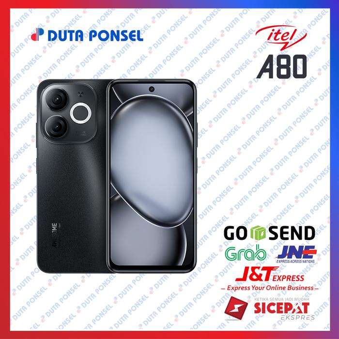 Gambar itel A80 4G 4/128 GB Garansi Resmi - Sandstone Black dari Duta Ponsel Pekanbaru_NEW undefined Tokopedia