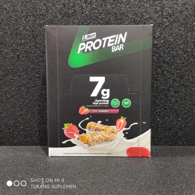 Gambar Terlaris L-Men Lmen Protein Bar Strongberry Strawberry 12 Sachet 7Gr Protein - Strongberry dari Retro Chic&#39;s undefined Tokopedia