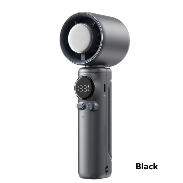 Gambar Zola Portable Mini Fan Semi-Conductor Cooling Fan High Speed Kipas Angin Semi Conductor Strong Turbo Portable handheld Rechargeable - Dark Grey dari Zola Indonesia undefined Tokopedia