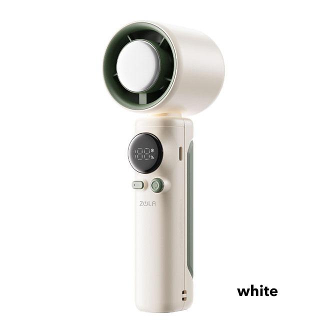 Gambar Zola Portable Mini Fan Semi-Conductor Cooling Fan High Speed Kipas Angin Semi Conductor Strong Turbo Portable handheld Rechargeable - White dari Zola Indonesia undefined Tokopedia