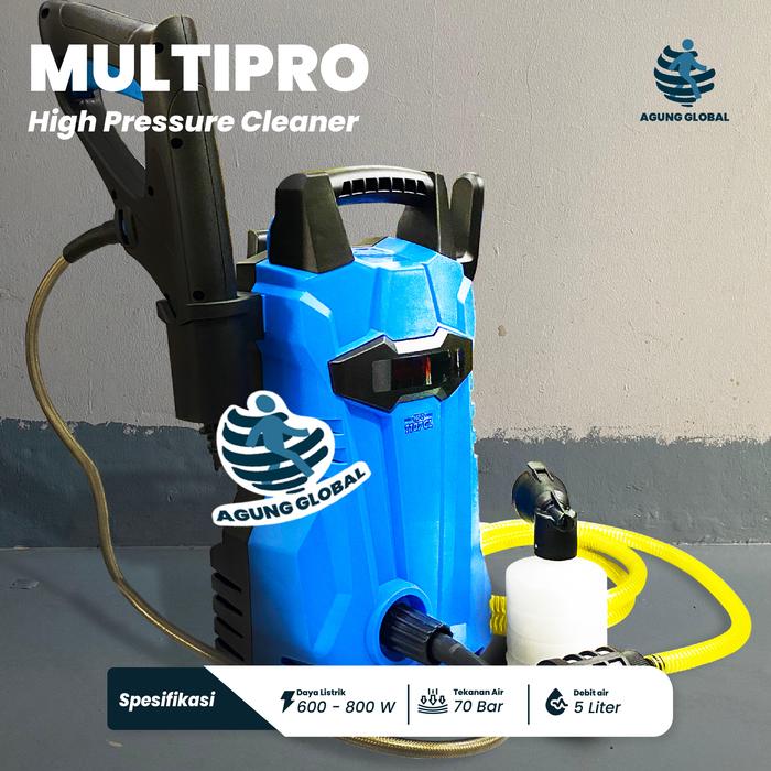 Gambar Multipro HPC 1107 L High Pressure Cleaner 110 BAR Mesin Pencuci Tekanan Tinggi Jet Sprayer 800 Watt dari Toko Agung Global undefined Tokopedia