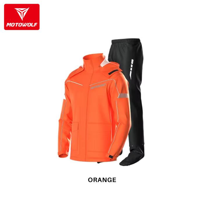 Gambar Motowolf Jas Hujan Sepatu Waterproof Raincoat MDL 0403 Original Premium - ORANGE., S dari MOTO MART_NEW undefined Tokopedia