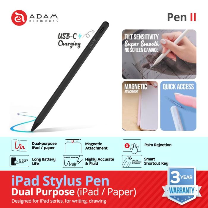 Gambar ADAM elements STYLUS PEN II - Hitam dari ADAM elements Official Store undefined Tokopedia