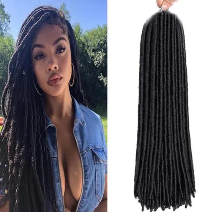 Gambar Rambut Gimbal ISI 12 HELAI Dreadlock Rambut Sambung Rambut Reggae Braiding Hair Natural Loc Various Hair Accessories - Hitam dari VARIOUS HAIR ACCESORIES undefined Tokopedia