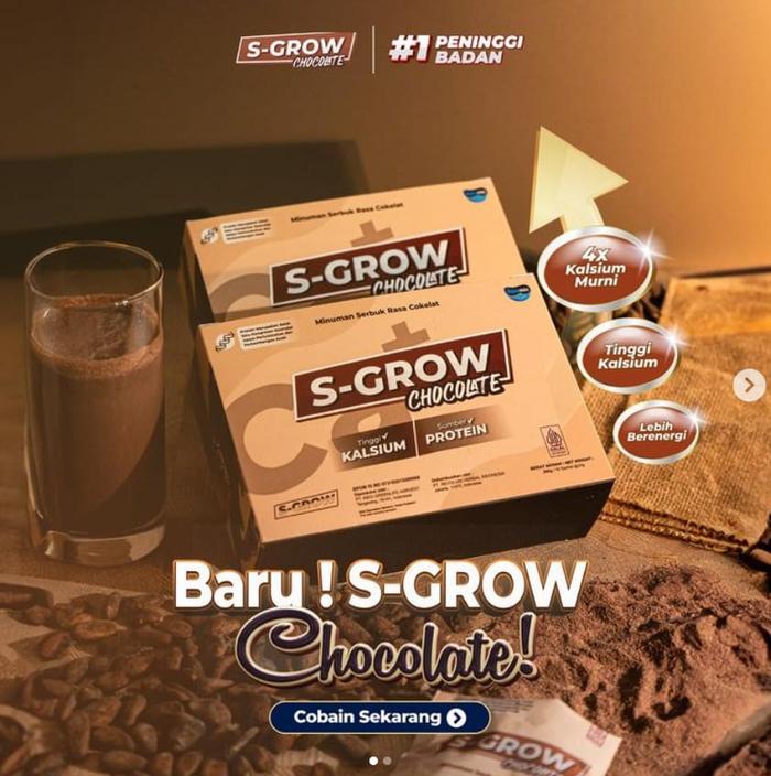 Gambar Susu Sgrow Peninggi Badan Asli Original Rasa Coklat dari falasik undefined Tokopedia