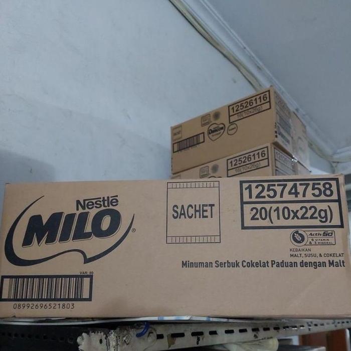 Gambar [Fresh] Milo Sachet 22gr DUS isi 10 sachet x 20 Renceng dari Wawa Toki undefined Tokopedia