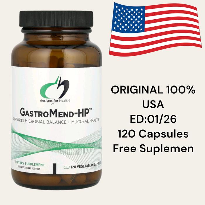 Gambar Designs for Health GastroMend-HP 120 Vegetarian Capsules dari roy and cool 3 undefined Tokopedia