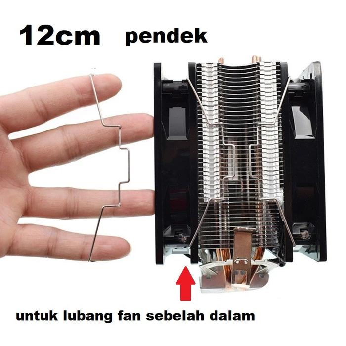 Gambar Fan Buckle Kawat Pengait Fan 12cm HSF CPU Cooler Universal - Pendek dari MXKomputer_NEW undefined Tokopedia