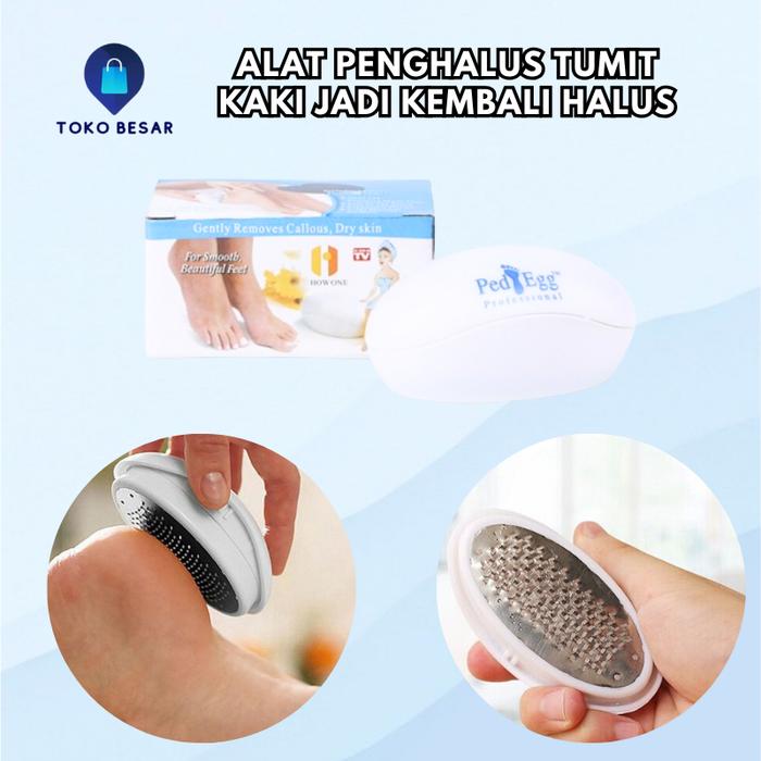 Gambar Alat Pembersih Penghalus Tumit Telapak Kaki Pecah Kering Pedd Egg dari Tobar.id undefined Tokopedia