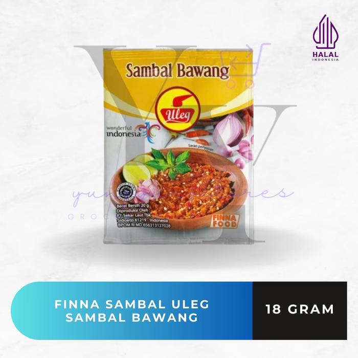 Gambar [RENCENG] Finna Sambal Uleg Terasi / Bawang / Teri / Geprek / Pedas / Rendang / Ijo / Rawit / Kemiri / Udang / Kecombrang Sachet 18 gram - Sambal Terasi dari Yungyungstores undefined 3 Tokopedia
