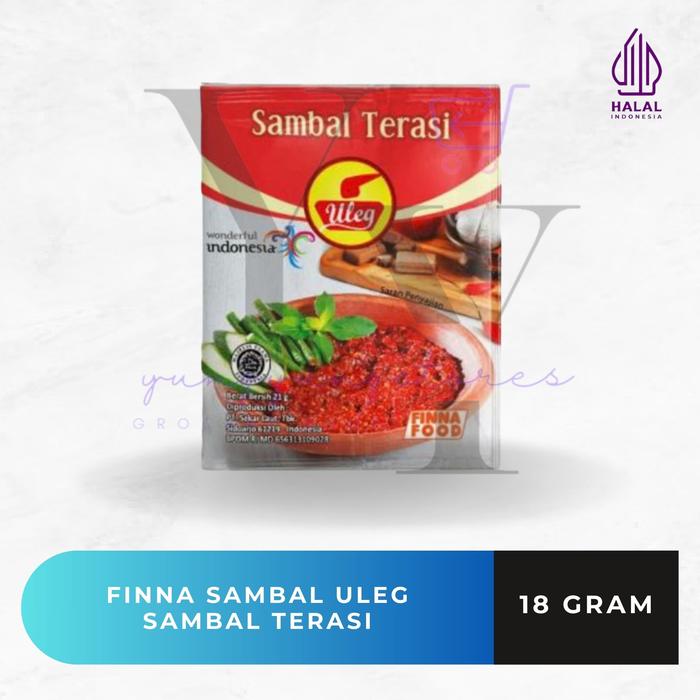 Gambar [RENCENG] Finna Sambal Uleg Terasi / Bawang / Teri / Geprek / Pedas / Rendang / Ijo / Rawit / Kemiri / Udang / Kecombrang Sachet 18 gram - Sambal Terasi dari Yungyungstores undefined 2 Tokopedia