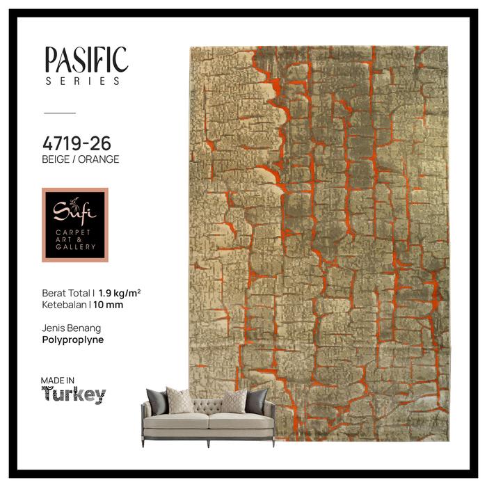 Gambar Karpet Lantai Modern Minimalis Abstrak Pasific 200x300 - 4719-26 dari Sufi Carpet undefined Tokopedia