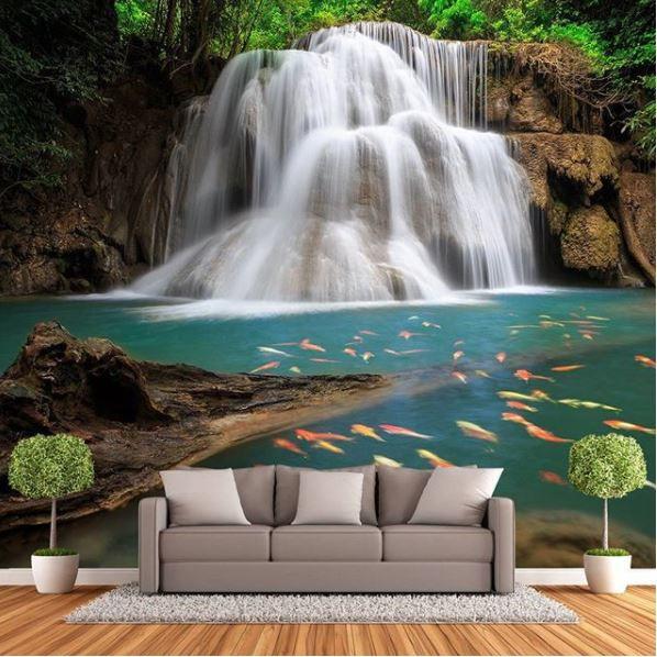 Gambar WALLPAPER 3D WALLPAPER CUSTOM WALLPAPER DINDING AIR TERJUN 5 - Gambar 3, Flexi KC dari gallerywallpaper undefined Tokopedia