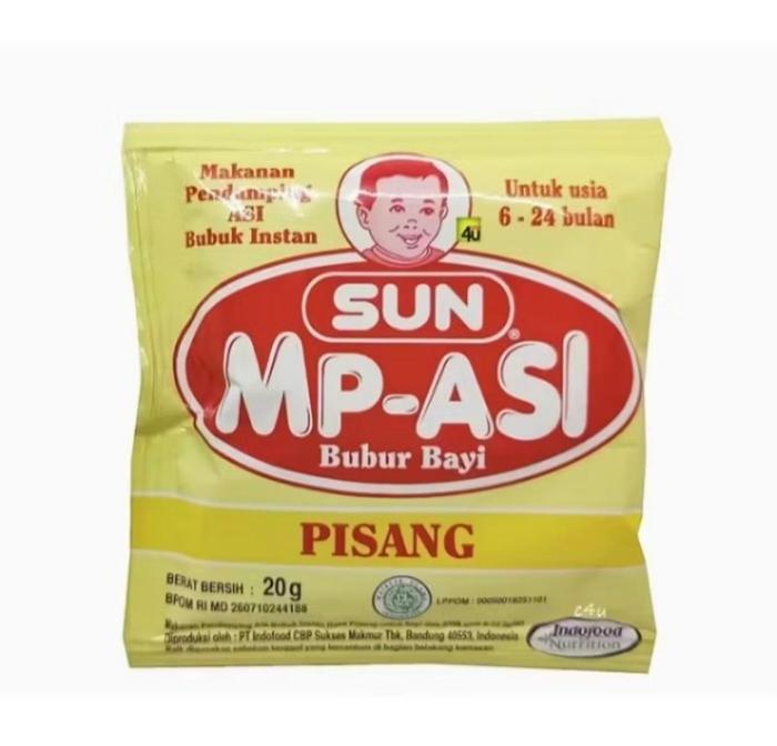 Gambar Sun MP-ASI Bubur Sereal Kemasan Ekonomis 20 gr / Bubur MP-ASI / MP-ASI Bayi - pisang dari Baby Punay undefined Tokopedia
