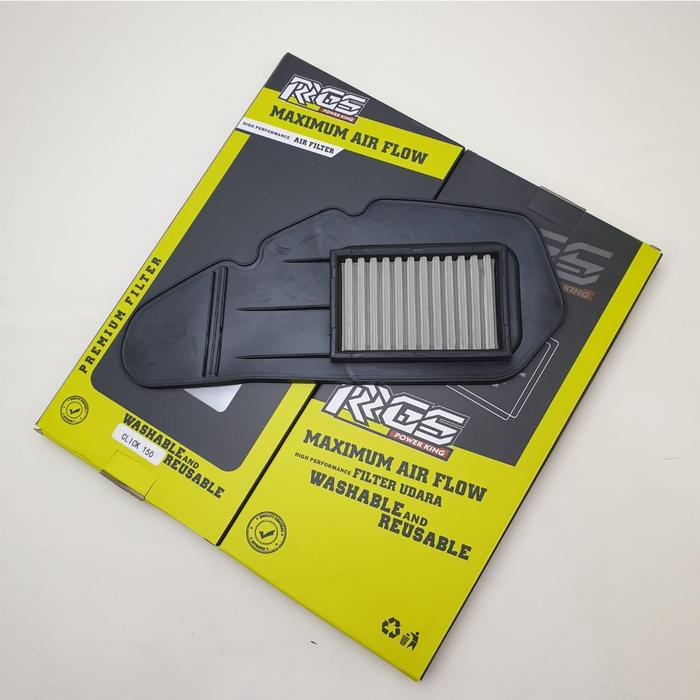 Gambar filter udara stainless premium vario fi 125/150 vario new 125/150 rgs - RGS dari joniacc_NEW undefined Tokopedia