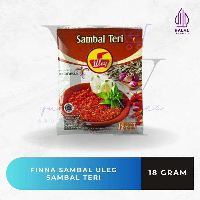 Gambar [RENCENG] Finna Sambal Uleg Terasi / Bawang / Teri / Geprek / Pedas / Rendang / Ijo / Rawit / Kemiri / Udang / Kecombrang Sachet 18 gram - Sambal Terasi dari Yungyungstores undefined 4 Tokopedia