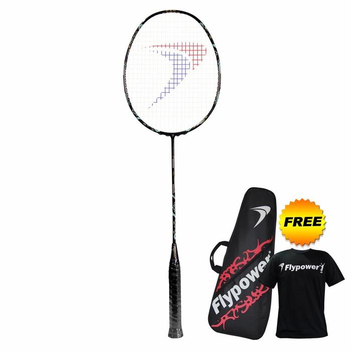 Jual Sale Flypower Tizona Raket Badminton Black Gold - Free