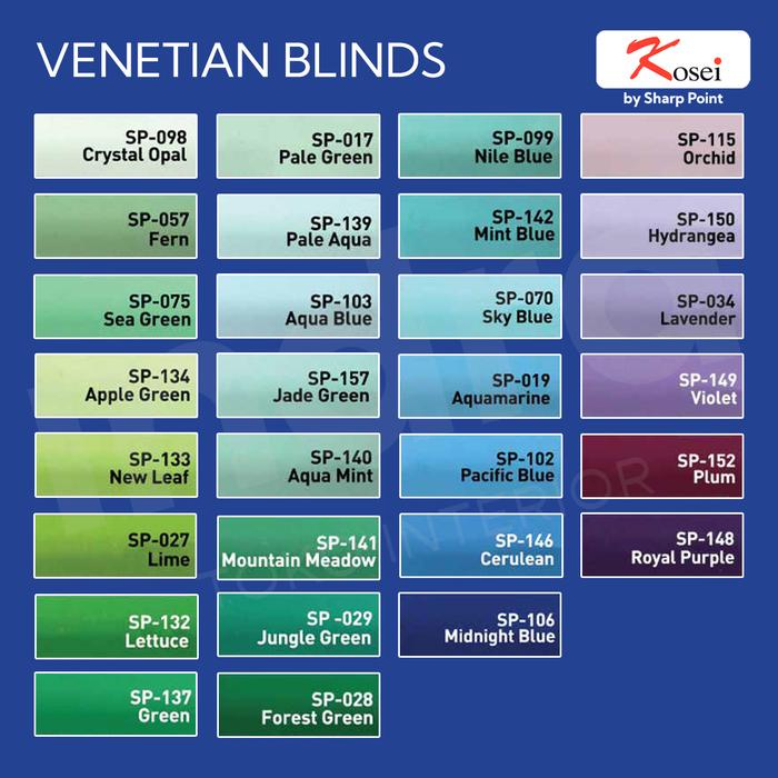 Gambar Venetian Blind / Tirai Alumunium / Kerai SHARP POINT - DELUXE 2, Normal  dari Indrainterior undefined Tokopedia