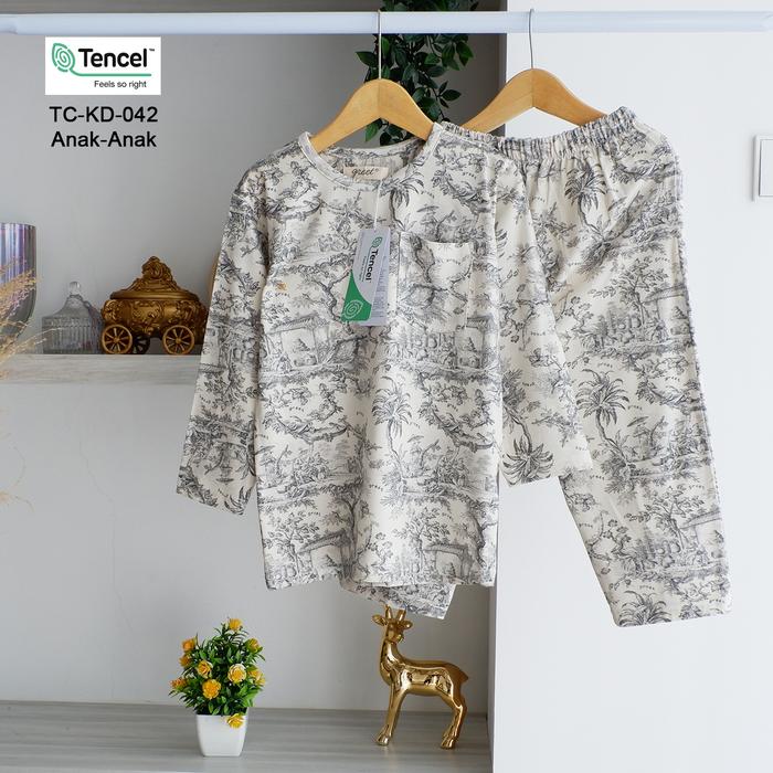 Gambar GREET NIGHT WEAR - PIYAMA PANJANG PANJANG TENCEL ANAK MIX TC-KD PTP 03 - TC-KD-042, SIZE 4 dari greetnightwear undefined Tokopedia