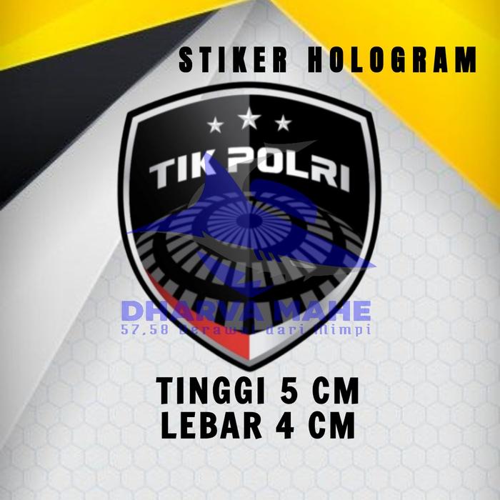 Gambar TIK POLRI, BID TIK, STIKER BID TIK, STIKER HOLOGRAM BID TIK, STIKER TEMPEL DALAM KACA BID TIK, - HOLOGRAM 5X4 dari dharva mahe undefined Tokopedia