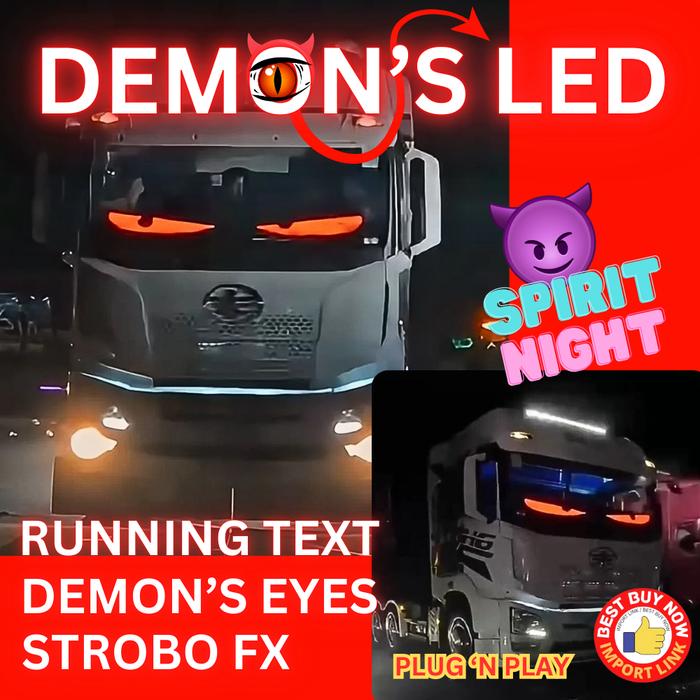 Gambar Papan Lampu Led Teks Berjalan Running Text Color RGB Gambar Animasi - BIG DEMON FLEXI dari Import Link undefined Tokopedia