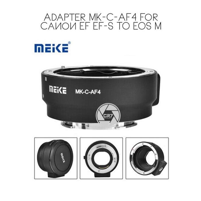 Meike MK-C-AF4 Canon EF-M naar EF/EF-S Mount adapter occasion Meike MK-C-AF4 Canon EF-M naar EF/EF-S Mount adapter occasion