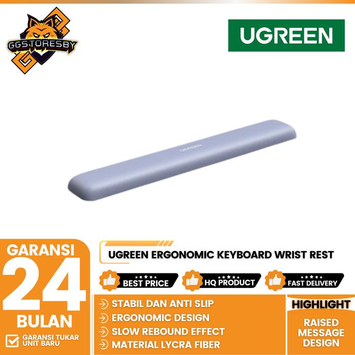 Gambar UGREEN Premium Ergonomic Keyboard Wrist Rest Pad Bantal Tangan Foam Anti-Slip - 25247 25248 - Grey dari GGSTORESBY undefined Tokopedia