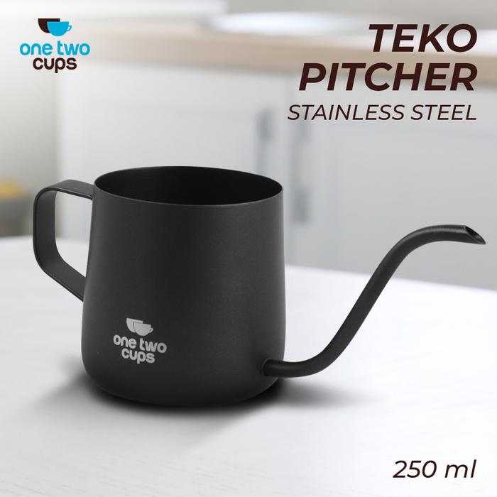 Gambar Teko Gooseneck Kettle 250ml Stainless - Hitam dari Alat Kopi Bandung undefined Tokopedia