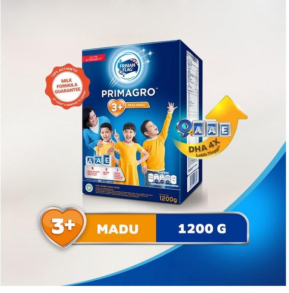 Gambar FRISIAN FLAG Primagro 3+ Susu Formula Vanilla / Madu 1200 gr (3-5 tahun) - Madu dari finesiashop undefined 3 Tokopedia