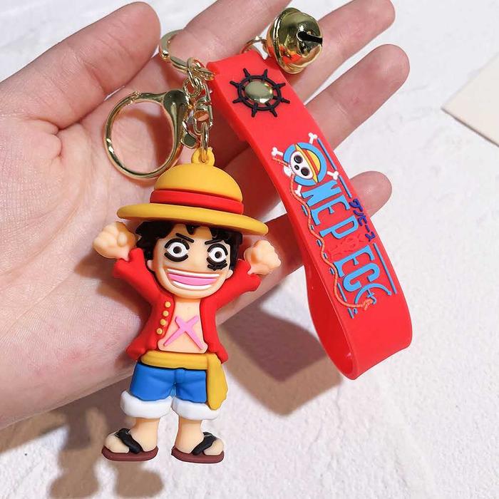 Gambar Gantungan Kunci Keychain One Piece Luffy Zoro Usopp Chopper Law Sabo - Luffy #1 dari hosse acc undefined Tokopedia