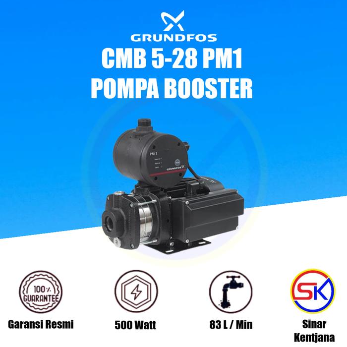Gambar Pompa Booster Grundfos CMB 5-28 / PM 1 | Original & Garansi Resmi Grundfos dari Sinar Kentjana undefined Tokopedia