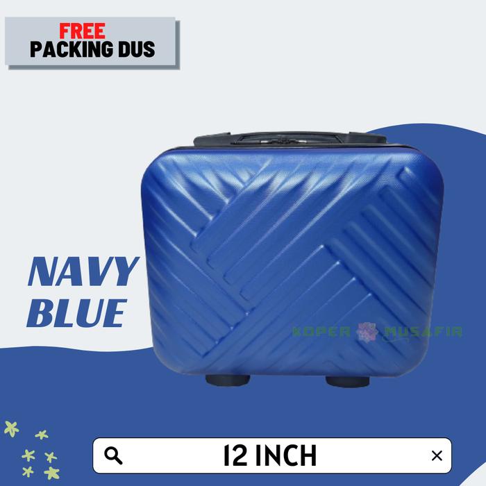 Gambar KOPER HARDCASE BEAUTY CASE 12 inch 6171 - Navy Blue dari kopermusafir undefined Tokopedia