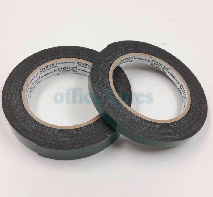 Gambar Double Tape Busa 2 1 1/2 Inch Double Foam Tape Tip 48mm 24mm 12mm Perekat Hitam Putih 5 Meter - 1/2 inch Hitam dari Pi Toserba undefined Tokopedia