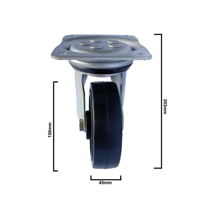Jual Roda Karet Bracket Swivel 4