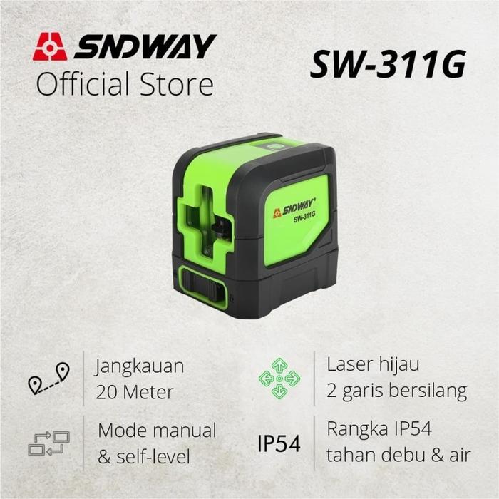 Gambar SNDWAY Self Leveling Laser 2 Lines Red Laser SW-311R 360 Derajat - SW-311G dari Cavalese undefined Tokopedia