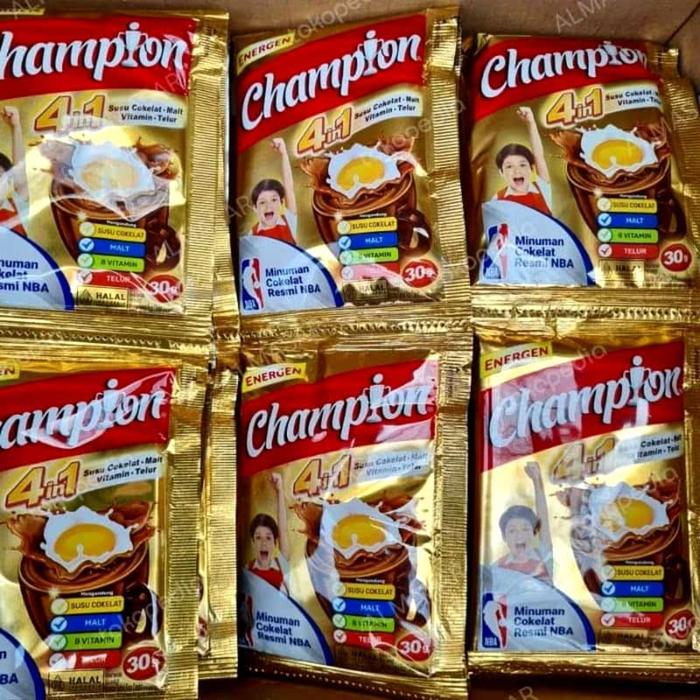 Gambar minuman sereal kemasan instan energen champion rasa coklat isi 10's dari sakur sembako undefined Tokopedia
