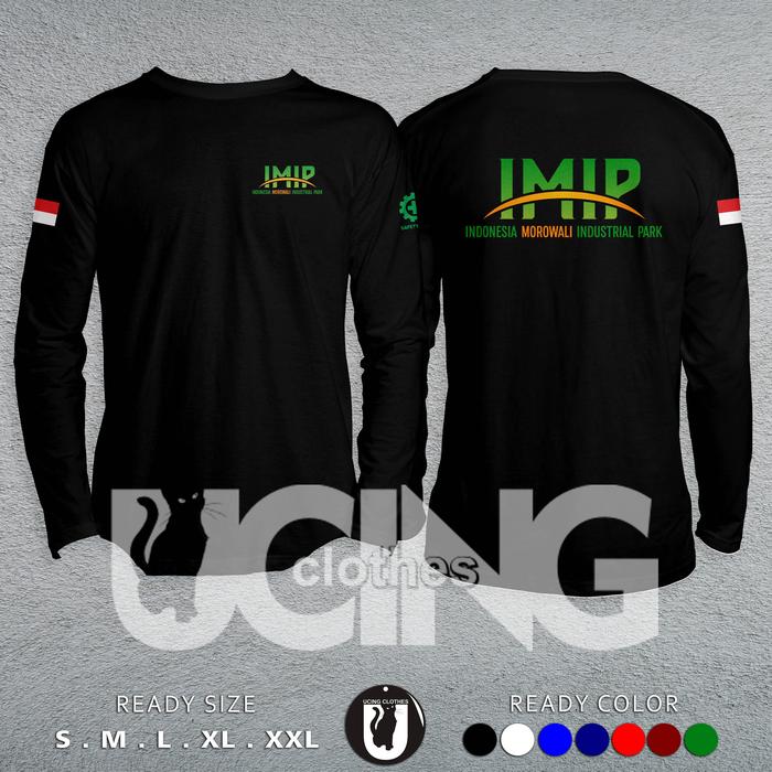 Gambar Kaos Baju IMIP Indonesia Morowali Industrial Park Logo Lengan Panjang Kaos Distro - Hitam, S dari Ucing Clothes undefined Tokopedia