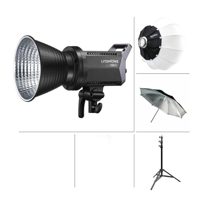 Gambar Godox Litemons LA150D Daylight LED Light - Godox LA150D - PAKET 5, TAS CB04 KOPER  dari Pro Foto Video by PT Sahabat undefined Tokopedia