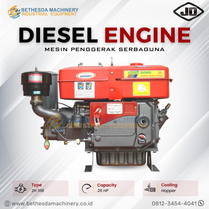 Gambar Mesin penggerak diesel solar Jiang dong engine 22PK. 30 HP ZH 1110 - ZH 1118 dari Engineering Machine undefined Tokopedia