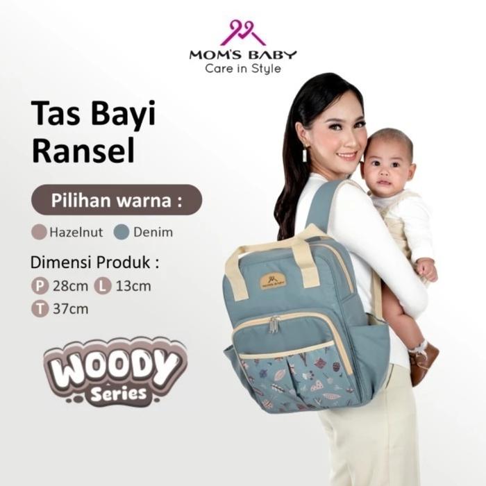 Tas Mom's Baby Bag Ransel Besar Kecil Bayi MBT3074 3076 3077 Diaper Ransel